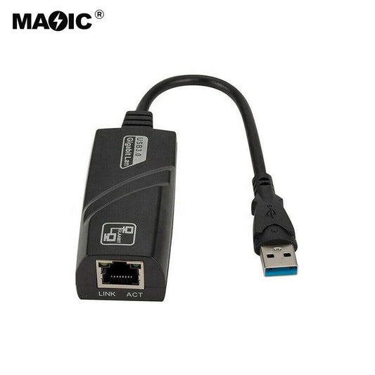 Gigabit USB 3.0 to 10 100 1000 Mbps Network Adapter USB 3.0 to RJ45 Wired Lan Adapter USB to Ethernet Adapter