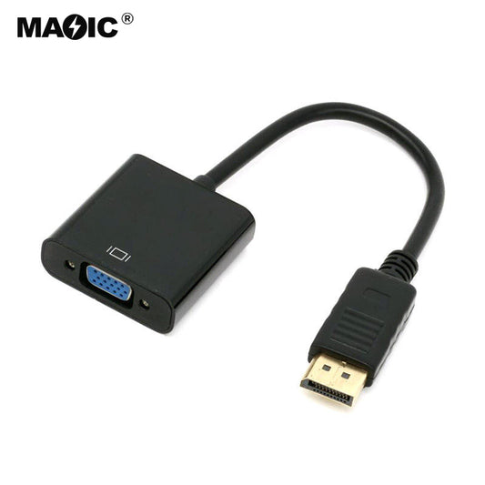 1080p Male to Female Displayport to VGA Converter DP to VGA Adapter Cable