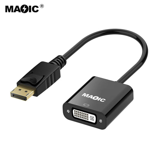 1080P Male to Female Displayport to DVI Converter Cable DP to DVI Adapter for Computer