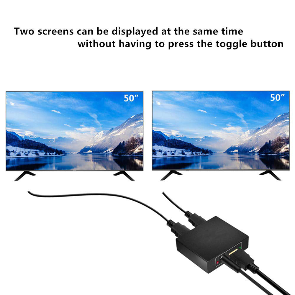 Magelei HDMI Splitter 1 in 2 Out 4K 1x2 HDMI Splitter