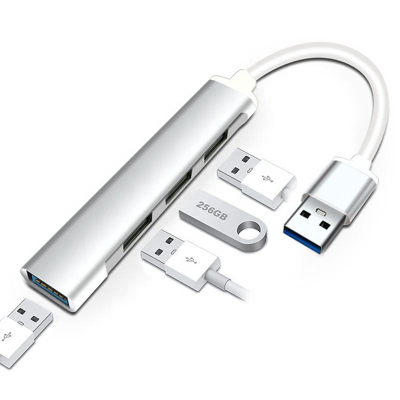 Mini Slim Hub Extender Adapter USB 3.0 2.0 Hub 4 Port Hub USB 3.0 for Laptop