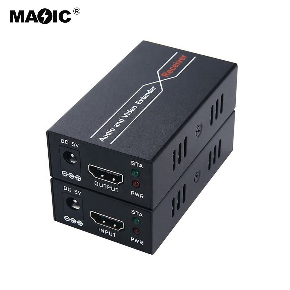 HDMI to RJ45 Lan network extender converter repeater over ethernet CAT5e/CAT6 cable hdmi extender 60m