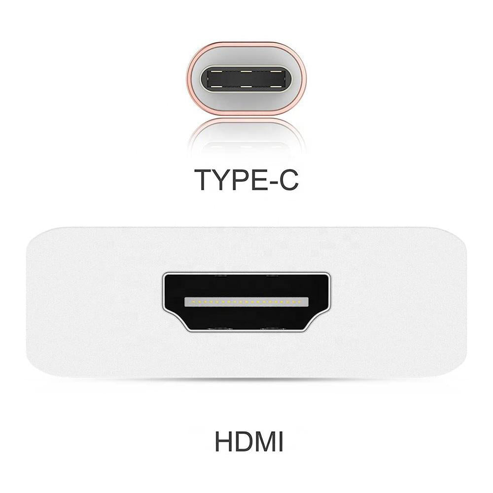 Male to Female 4k 30Hz Type C to HDMI Converter Adapter USB C to HDMI for HDTV Monitor