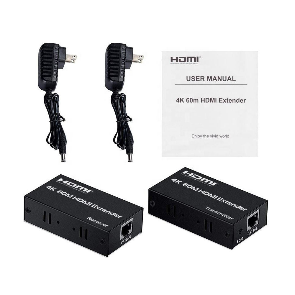 4k 30HZ 60M CAT5e/CAT6 HDMI Extender HDMI to RJ45 Lan Network HDMI Extender Over Ethernet
